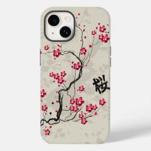 Coola Oriental Stil Sakura Cherry Blommar Art