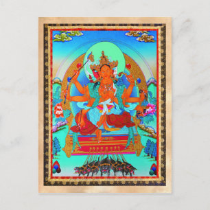 Coola oriental tibetan thangka Marici tattoo Vykort