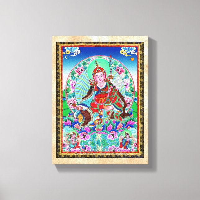 Coola oriental tibetan thangka Padmasambhava Canvastryck (Framsida)