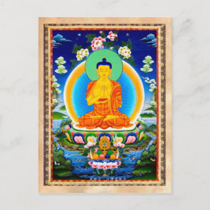 Coola oriental tibetan thangka Prabhutaratna Buddh Vykort