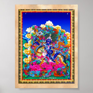 Coola oriental tibetan thangka tatuto Palden Lhamo Poster