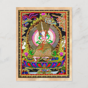 Coola oriental tibetan thangka Usnisa Sitatapatra Vykort