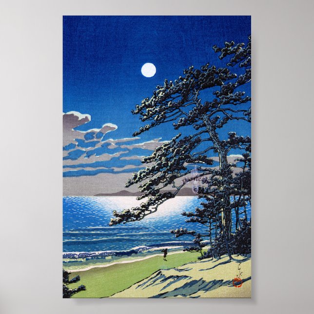 Coola orientalisk japansk måndagskvättning poster (Framsidan)