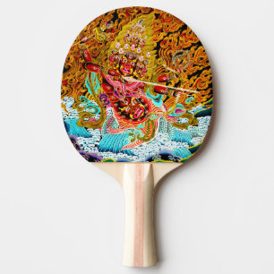 Coola orientalisk mandala thangka gud orientaliskt pingisracket