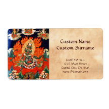 Coola orientalisk tibetan guthangka tatuering art