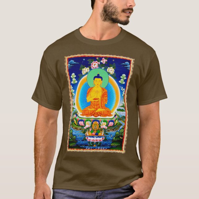 Coola orientalisk tibetan thangka Prabhutaratna Bu T Shirt (Framsida)
