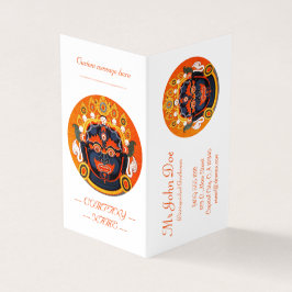 Coola orientalisk tibetanthangka Bhairava tattoart Visitkort
