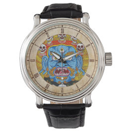 Coola orientalisk tibetanthangka gud tatueringskon armbandsur