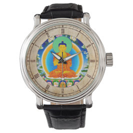 Coola orientalisk tibetanthangka gud tatueringskon armbandsur