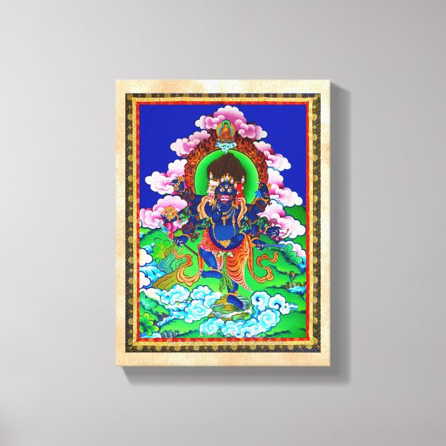Coola orientalisk tibetanthangka Ucchusma tattoo Canvastryck (Framsida)