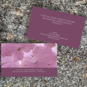 Coola Original Nature Photo Bible Verse Pastor Visitkort