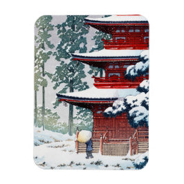 Coola, originalet Hasui Kawase Winter scenery art Magnet