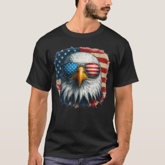 Coola Örn American Sunglasses Patriotic T Shirt