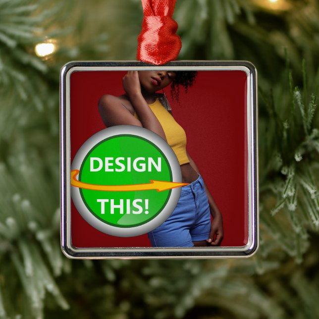 COOLA! Ornament - Premium Square Ornament - Anpass (Träd)