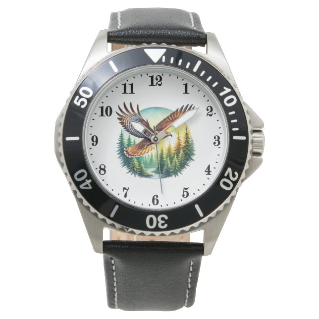Coola örnfågel älskare manar Watch Armbandsur (Framsida)