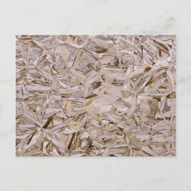 Coola OSB Construction Plywood Struktur Print Vykort (Framsida)
