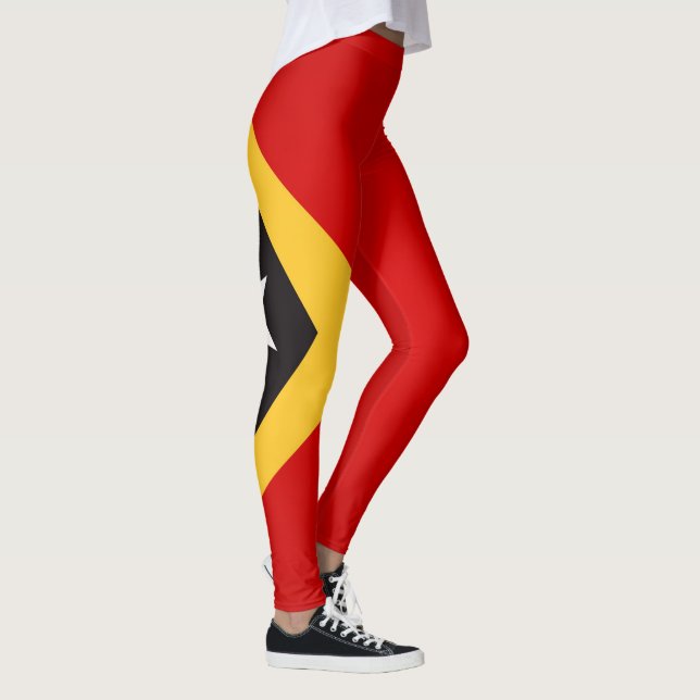 Coola Öster Timor Flagga Mode Leggings (Höger)