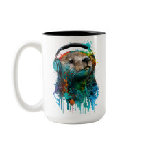 Coola Otter Coffee Mugg, hörlurar!