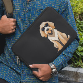 Coola Otterhound med Sunnies Laptop Fodral