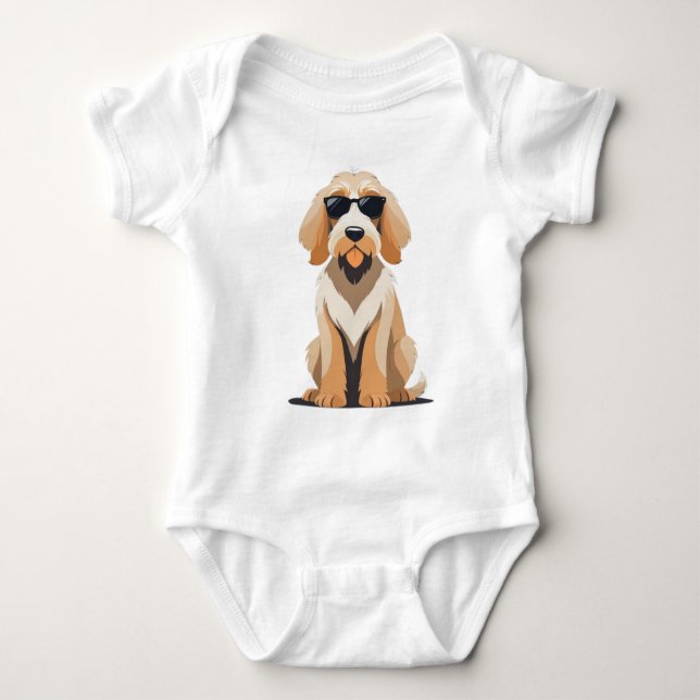Coola Otterhound med Sunnies T Shirt (Framsida)