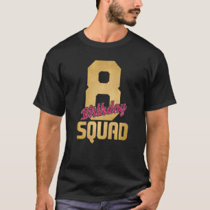 Coola på födelsedagstorget 8 år gammal Matchin T Shirt