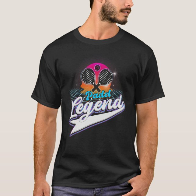 Coola Padel Retro Crossing Rackets Padel Legend T Shirt (Framsida)