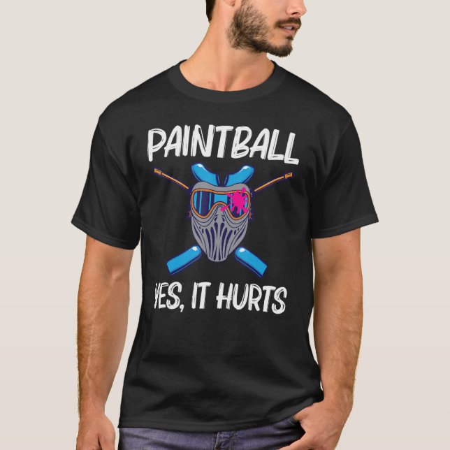 Coola Paintball För manar Women Paint Weapon takti T Shirt (Framsida)