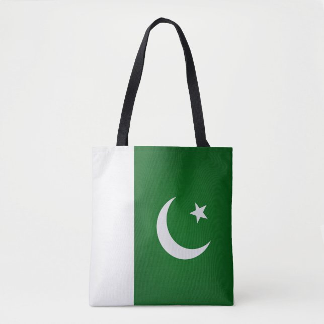 Coola Pakistan Flagga Mode Tygkasse (Framsida)