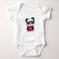 Coola Panda Bear Sunglass Valentindagen Heart