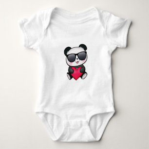 Coola Panda Bear Sunglass Valentindagen Heart Tröja