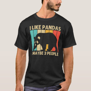 Coola Panda För manar Women Panda Bear Animal Zook T Shirt