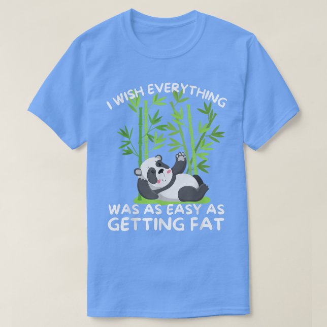 Coola Panda Funny Panda Bear Resting Funny Quote T Shirt (Design framsida)