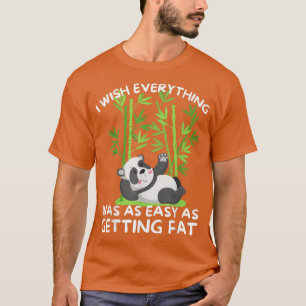 Coola Panda Funny Panda Bear Resting Funny Quote T Shirt