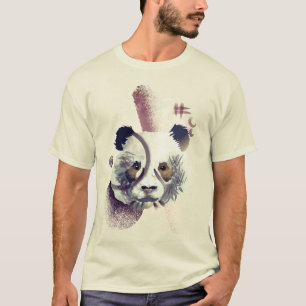 Coola Panda Illustration Art T Shirt