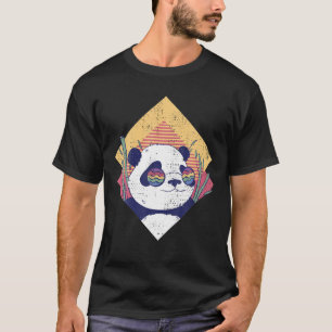 Coola Panda - Retro Funny Panda Bear in Sunglass T Shirt