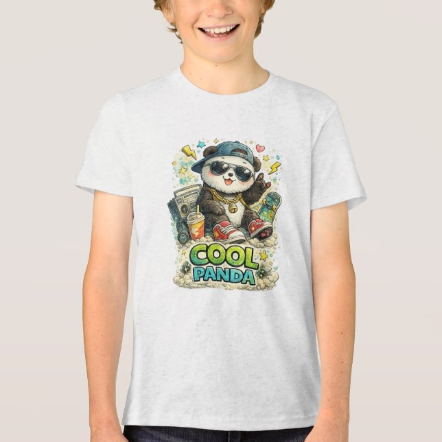 Coola Panda T Shirt (Framsida)