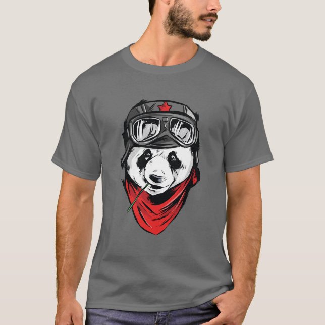 Coola Panda TShirt T Shirt (Framsida)