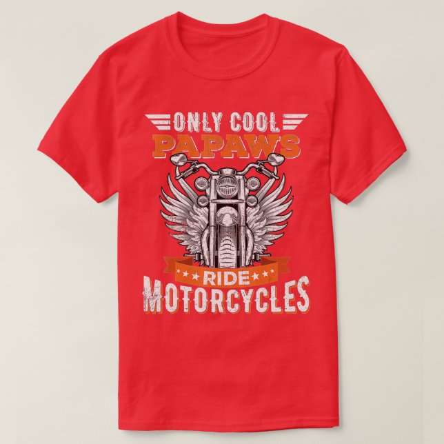 Coola Papaws Ride Motorcyklar, Bike Cycling for Sp T Shirt (Design framsida)
