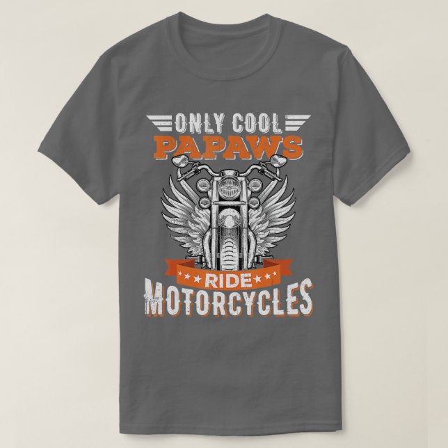 Coola Papaws Ride Motorcyklar Bike Cycling for Spo T Shirt (Design framsida)