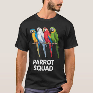 Coola papegoja design för män kvinnor tropisk fåge t shirt