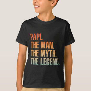 Coola Papi För manar Pappa Grandpa Man Myth Legend T Shirt