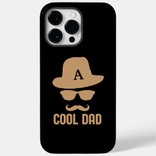 Coola Pappa Bästa PAPPA Aldrig mustasch monogram i