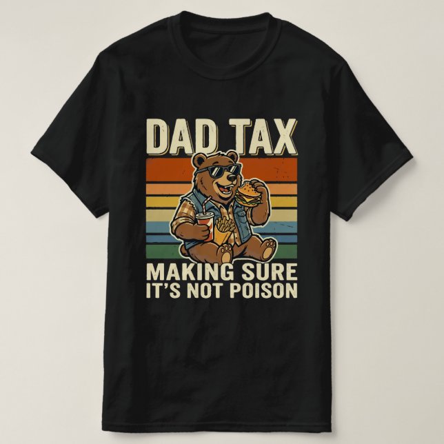 Coola Pappa Björn Rolig Snacking Design  T Shirt (Design framsida)