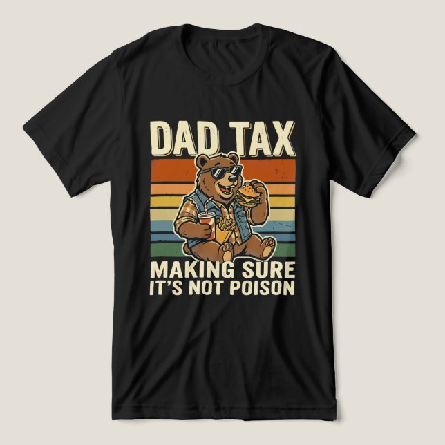Coola Pappa Björn Rolig Snacking Design  T Shirt (Design Framsida)