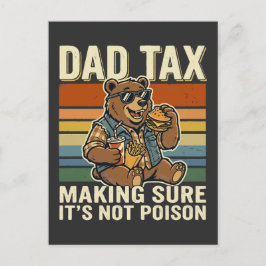 Coola Pappa Björn Rolig Snackingstid Design  Helg Vykort