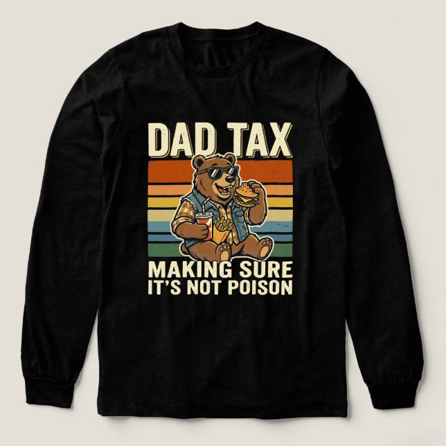 Coola Pappa Björn Rolig Snackingstid Design  T Shirt (Design framsida)