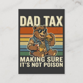 Coola Pappa Björn Rolig Snackingstid Design  Visitkort