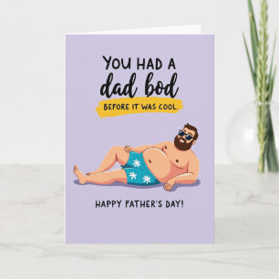 Coola Pappa Blommiga Fadersdags Kort