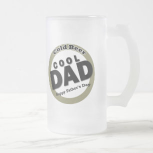 Coola Pappa Fars dag Frostat Ölglas