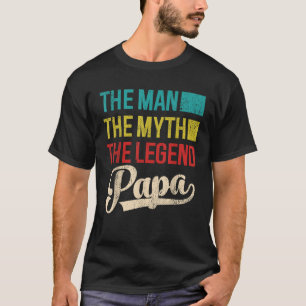 Coola Pappa Fars dag människan, myten, förklaringe T Shirt